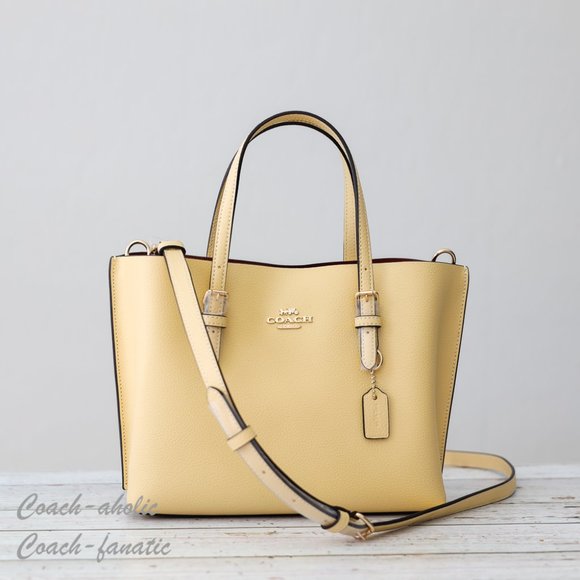 Coach Handbags - NWT Coach C4084 Mollie Leather Crossbody Small Tote 25 in Vanilla